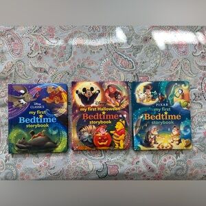 My First Bedtime Storybook Lot of 3 (2 Disney, 1 Pixar)